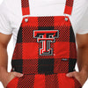 Texas Tech Red Raiders NCAA Mens Plaid Bib Overalls