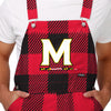 Maryland Terrapins NCAA Mens Plaid Bib Overalls