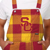 USC Trojans NCAA Mens Plaid Bib Overalls