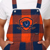 Virginia Cavaliers NCAA Mens Plaid Bib Overalls