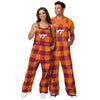 Virginia Tech Hokies NCAA Mens Plaid Bib Overalls