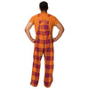 Virginia Tech Hokies NCAA Mens Plaid Bib Overalls