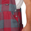 Washington State Cougars NCAA Mens Plaid Bib Overalls