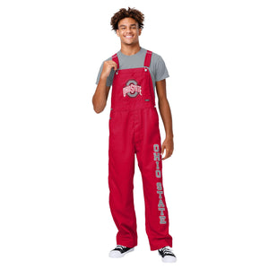 Ohio State Buckeyes NCAA Mens Big Logo Bib Overalls