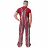 Alabama Crimson Tide NCAA Mens Hyper Stripe Bib Overalls