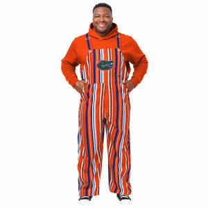 Florida Gators NCAA Mens Hyper Stripe Bib Overalls