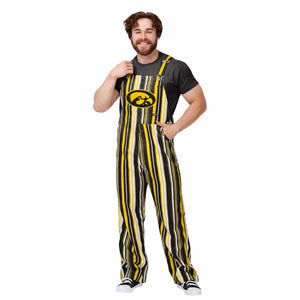 Iowa Hawkeyes NCAA Mens Hyper Stripe Bib Overalls