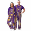 LSU Tigers NCAA Mens Hyper Stripe Bib Overalls