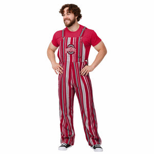 Ohio State Buckeyes NCAA Mens Hyper Stripe Bib Overalls