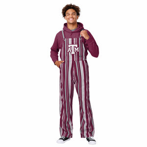 Texas A&M Aggies NCAA Mens Hyper Stripe Bib Overalls