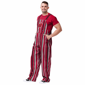 Wisconsin Badgers NCAA Mens Hyper Stripe Bib Overalls