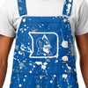 Duke Blue Devils NCAA Mens Paint Splatter Bib Overalls