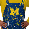 Michigan Wolverines NCAA Mens Paint Splatter Bib Overalls