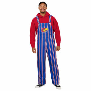 Kansas Jayhawks NCAA Mens Sideline Spirit Bib Overalls