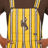 Wyoming Cowboys NCAA Mens Sideline Spirit Bib Overalls
