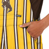 Wyoming Cowboys NCAA Mens Sideline Spirit Bib Overalls