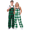 Philadelphia Eagles NFL Kelly Green Mens Plaid Bib Overalls