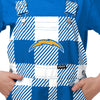 Los Angeles Chargers NFL Youth Plaid Bib Overalls