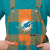 Miami Dolphins NFL Youth Plaid Bib Overalls