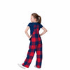 New England Patriots NFL Youth Plaid Bib Overalls