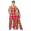 San Francisco 49ers NFL Youth Plaid Bib Overalls