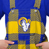 Los Angeles Rams NFL Youth Plaid Bib Overalls