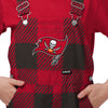 Tampa Bay Buccaneers NFL Youth Plaid Bib Overalls