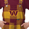 Washington Commanders NFL Youth Plaid Bib Overalls