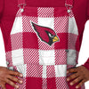 Arizona Cardinals NFL Mens Plaid Bib Overalls