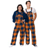 Chicago Bears NFL Mens Plaid Bib Overalls