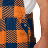 Chicago Bears NFL Mens Plaid Bib Overalls