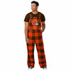 Cleveland Browns NFL Mens Plaid Bib Overalls