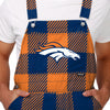 Denver Broncos NFL Mens Plaid Bib Overalls