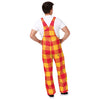 Kansas City Chiefs NFL Mens Plaid Bib Overalls