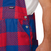 New York Giants NFL Mens Plaid Bib Overalls