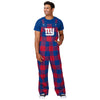 New York Giants NFL Mens Plaid Bib Overalls