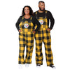 Pittsburgh Steelers NFL Mens Plaid Bib Overalls