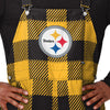 Pittsburgh Steelers NFL Mens Plaid Bib Overalls