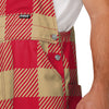 San Francisco 49ers NFL Mens Plaid Bib Overalls