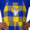 Los Angeles Rams NFL Mens Plaid Bib Overalls