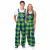 Seattle Seahawks NFL Mens Plaid Bib Overalls