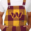 Washington Commanders NFL Mens Plaid Bib Overalls