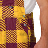 Washington Commanders NFL Mens Plaid Bib Overalls