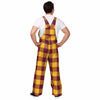 Washington Commanders NFL Mens Plaid Bib Overalls