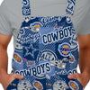 Dallas Cowboys NFL Mens Historic Print Bib Overalls