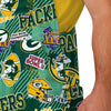 Green Bay Packers NFL Mens Historic Print Bib Overalls