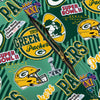 Green Bay Packers NFL Mens Historic Print Bib Overalls