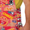 Kansas City Chiefs NFL Mens Historic Print Bib Overalls