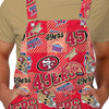 San Francisco 49ers NFL Mens Historic Print Bib Overalls