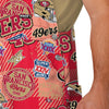 San Francisco 49ers NFL Mens Historic Print Bib Overalls